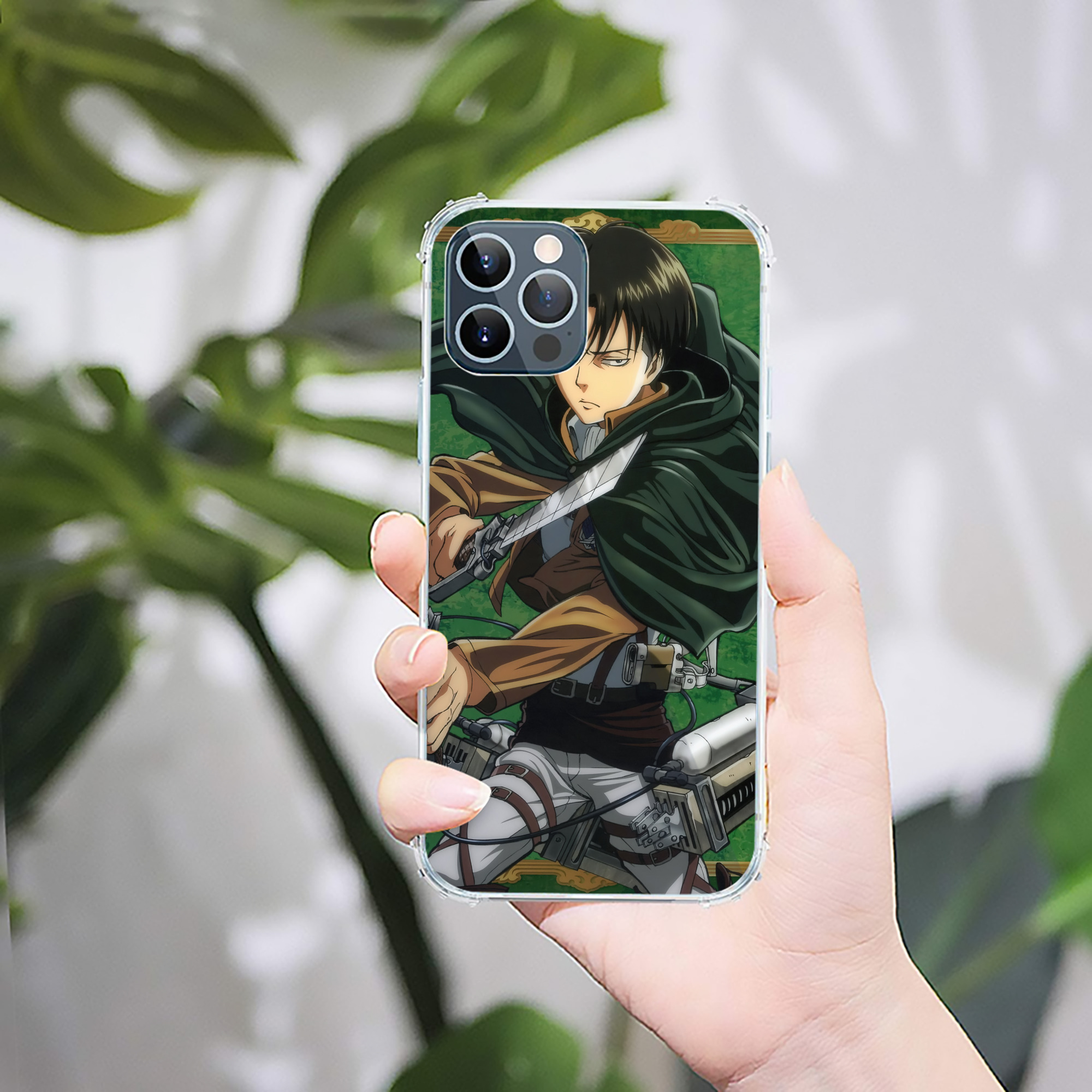（画像用） 進撃の巨人 Attack on Titan 【iPhone 12シリーズ対応】透明スマホケース（クリアソフトケース）